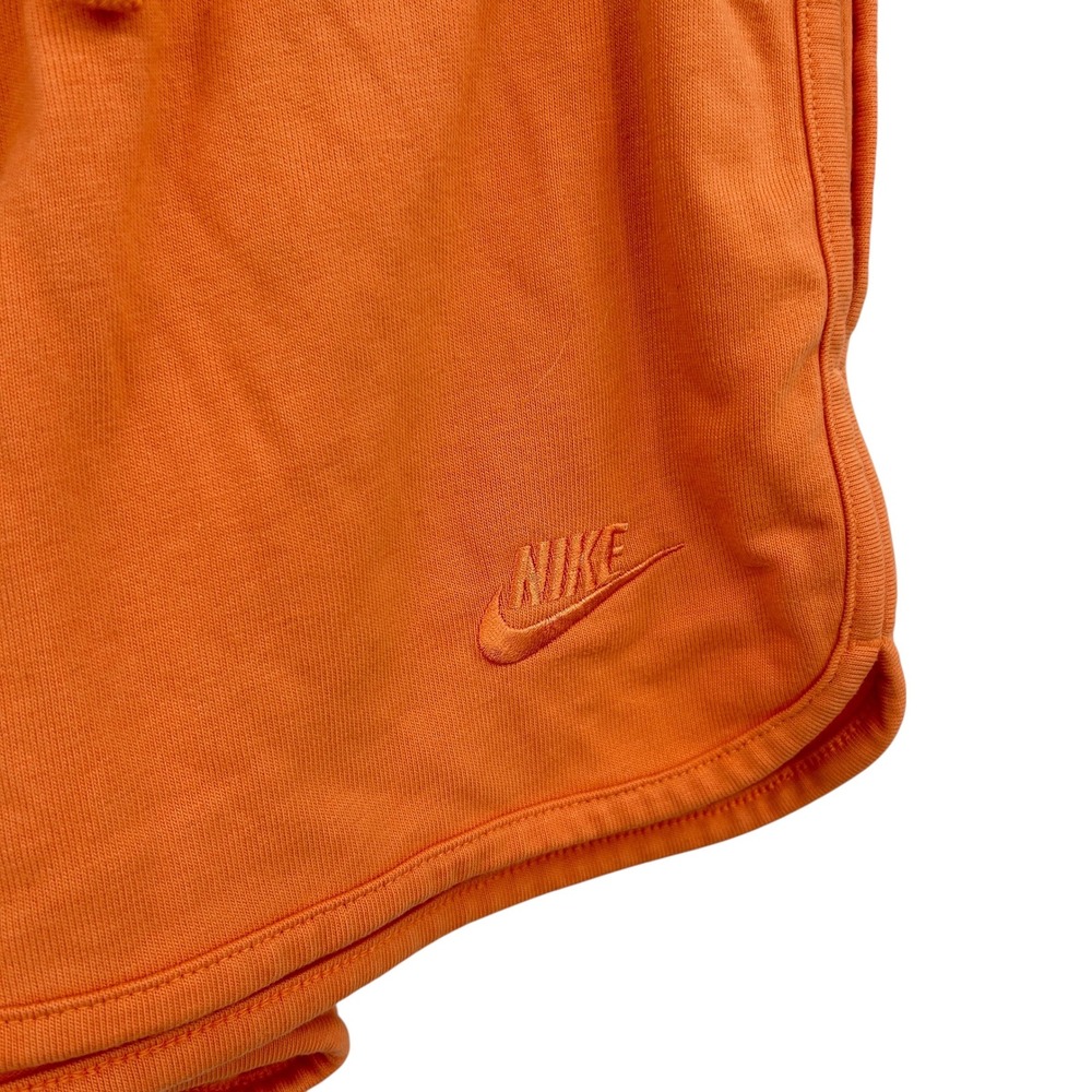 Nike Athletic Lounge‎ Shorts Womens M Orange Drawstring Running Gym Athleisure - Picture 2 of 9